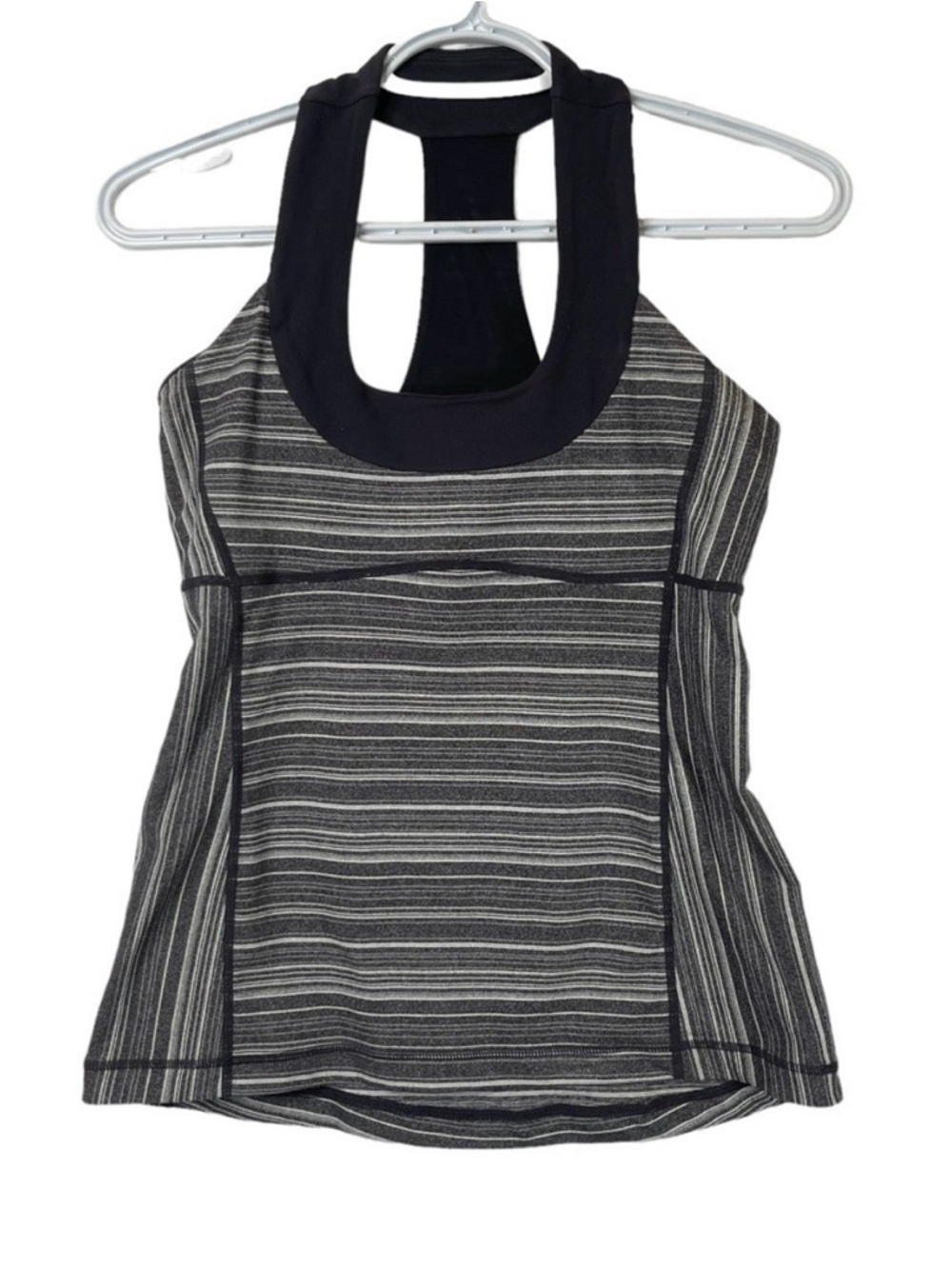 Lululemon Striped Gray Racerback Tank Top - Picture 4 of 4